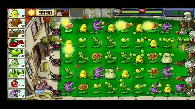 Plants Vs Zombies (adventure Day) Gameplay Level  1,2