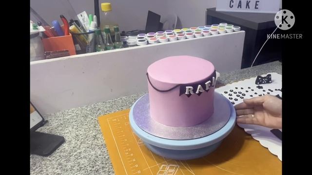 BLACK PINK Cake Decorating Idea                                  How To Make Black Pink Cake Design