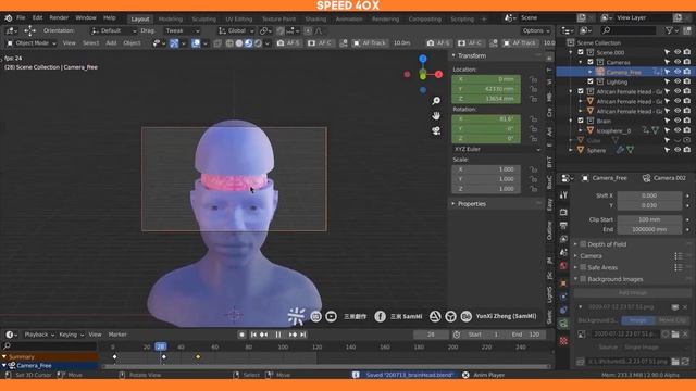 腦 洞 大 開 ！Blender 2.9 縮時🧠動畫片段3D還原-INTELLIGENCE | 三米創作 смотреть онлайн