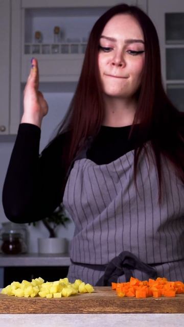 Вегетарианский оливье с авокадо 🥑 #shorts