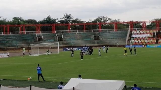 Tiro Libre Arquero Jaime David Mora, Real San Andrés Vs Llaneros