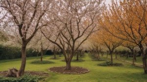 Как посадить черешню весной саженцами в открытый грунт - Деревья