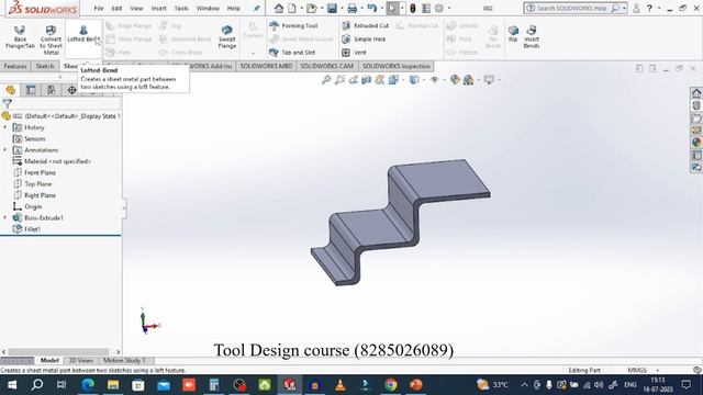 Convert Solid Part from Sheet metal | Fold unfold |Fold unfold Flatten Parts Convert смотреть онлайн