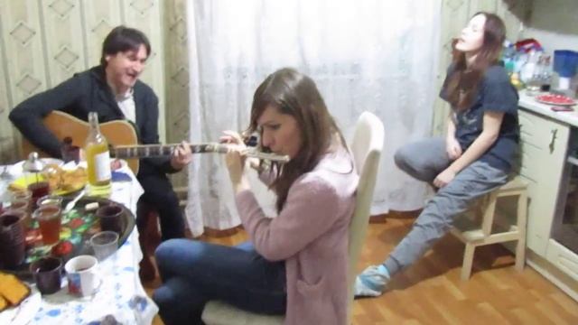 Григорий Данской и Катя Леснянская Дед Мороз Квартирник у Соловьёвых 11 03 2017 смотреть онлайн