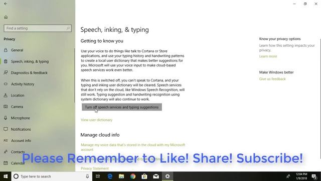 How to Turn On / Off Speech Services and Typing Suggestions in Windows 10 смотреть онлайн