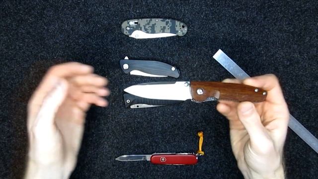 Моя миниколлекция ножей(Ganzo, Victorinox, Enlan, Широгоров) смотреть онлайн