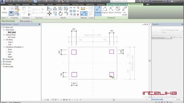 Izrada familije stola (Creation of Revit kitchen table family) смотреть онлайн
