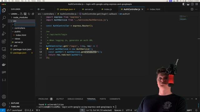 Login With Google Using Express And Googleapis