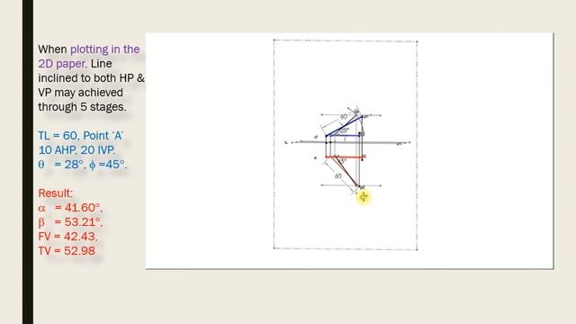13 Orthographic Projection of Line Inclined to Both the Planes - 2D plotting смотреть онлайн