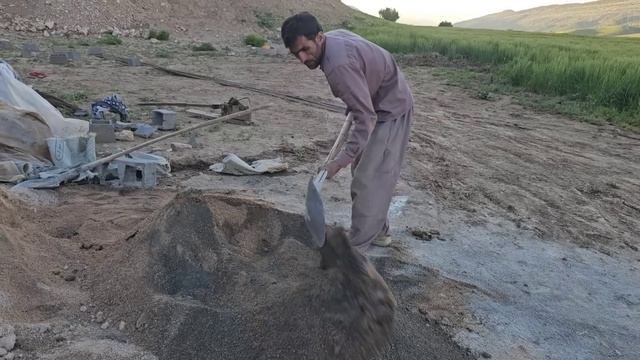 Finishing The Painting Of The New House.