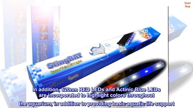 Finnex Stingray Aquarium LED Light, 24-Inch, Black, (JL-24S) смотреть онлайн