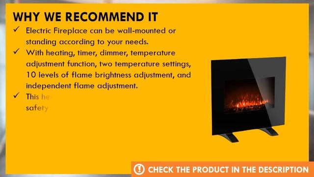 LifePlus 26 Inch Electric Fireplace Wall Mounted Review - Best Electric Fireplace Reviews смотреть онлайн
