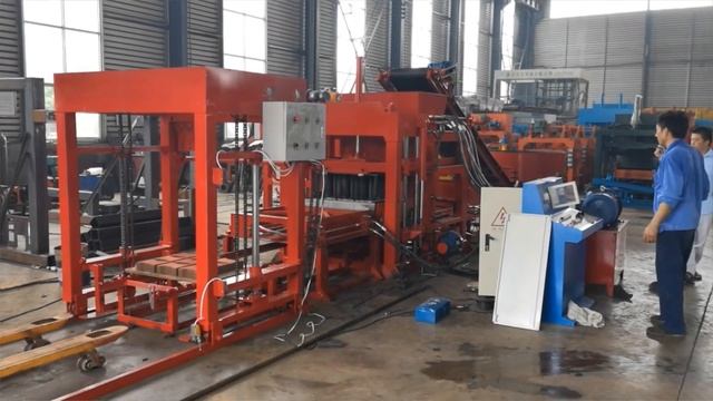 Pallet Feeding Machine QTJ4-18 Hydraulic Automatic Pavement Brick Machine смотреть онлайн