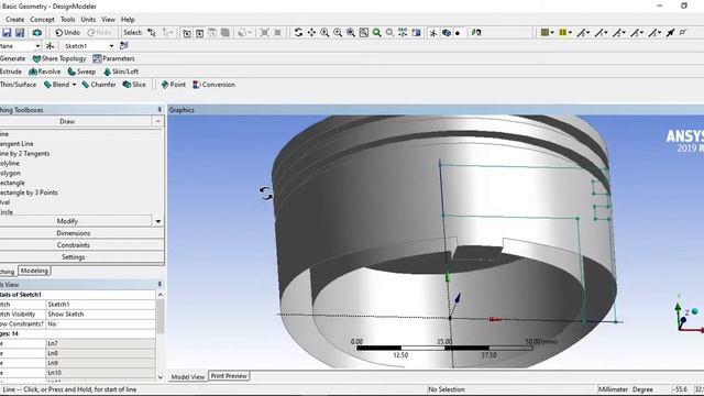 Basic Geometry ANSYS 2019 R3 смотреть онлайн