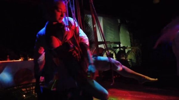 Shibari Art Show Performanse Thailand Koh Phangan, Шибари Арт шоу