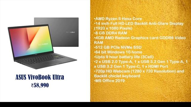 Top 10 Best Laptop Under ₹60,000 For Students | 2021 | Gaming |