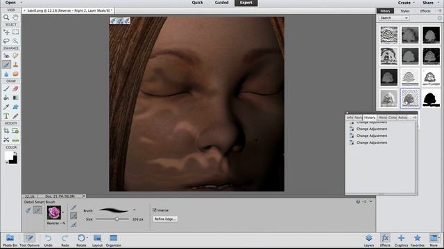 Photoshop elements : Detail smart brush tool quick guide смотреть онлайн