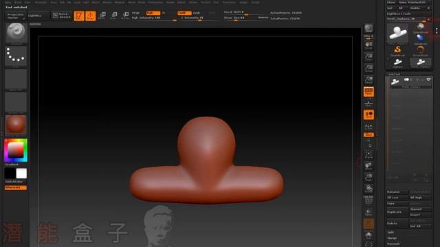 ZBrush教學 013 右托盤 arrymesh nanomesh смотреть онлайн
