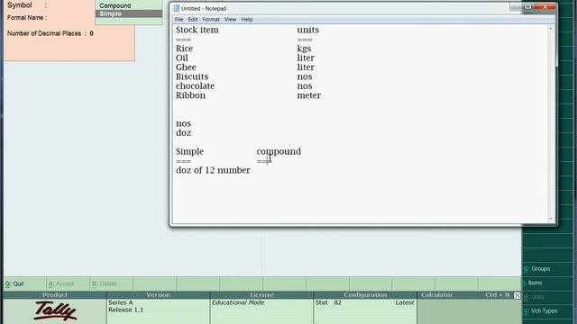 How To Create Units And Stock Item In Tally ERP 9.0 - Tamil  - Part 10