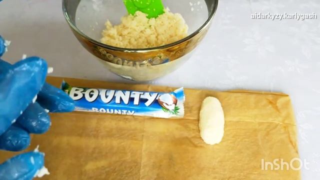 Баунти шоколад из 3-х ингридионтов.Баунти шоколад үй жағдайында 3-ақ заттан.Тез дайын болатын Баунт