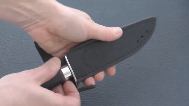 Нож Финка Вача (Наборная кожа, 95Х18) - nozh74.ru смотреть онлайн