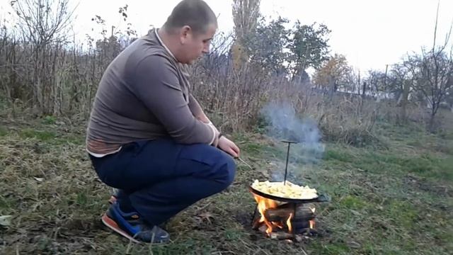 диск из борони для жарки картошки