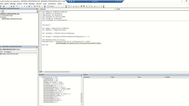 #api macro solidworks renommer la configuration d'une pièce à partir de l'assemblage смотреть онлайн