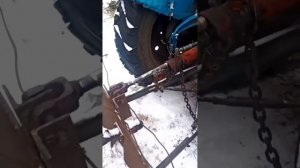 Т -40ам Передеклка центральной тяги на гидроцилиндр