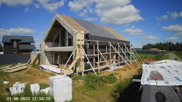 Монтаж фальцевой кровли и стен в стиле Барнхаус смотреть онлайн