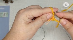 Фабричный набор петель по кругу с дополнительной нитью/вяжем спицами...