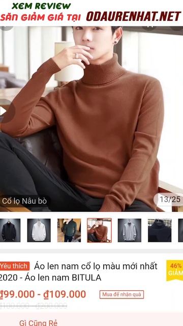 Áo len nam cổ lọ màu mới nhất săn khuyến mãi mã freeship giá rẻ nhất Shopee, Lazada #shorts смотреть онлайн