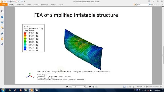 Abaqus: inflation of thin sheet bag tutorial part 1 смотреть онлайн