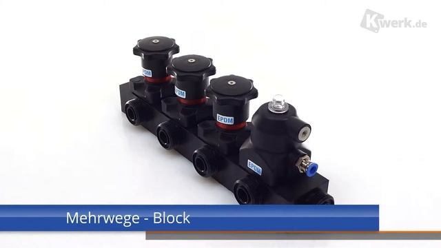 Mehrwege - Blockventil Aus PE Mit Hand- Und NC Antrieben