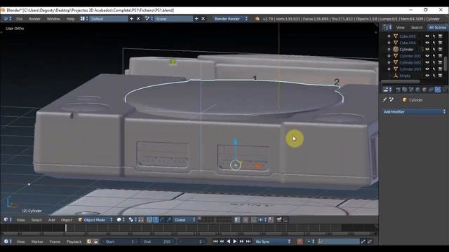 Playstation One - Blender Timelapse смотреть онлайн