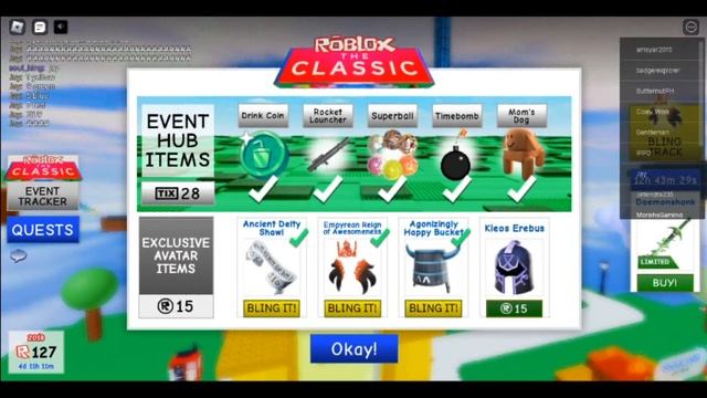 Roblox The Classic Hub I got Kleos Erebus!!! смотреть онлайн