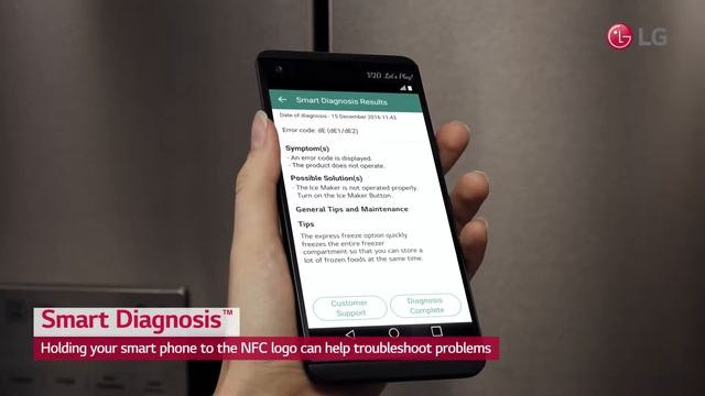 LG DOOR IN DOOR REFRIGERATOR - SMART DIAGNOSIS смотреть онлайн