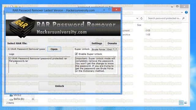 Remove WinRAR Password смотреть онлайн