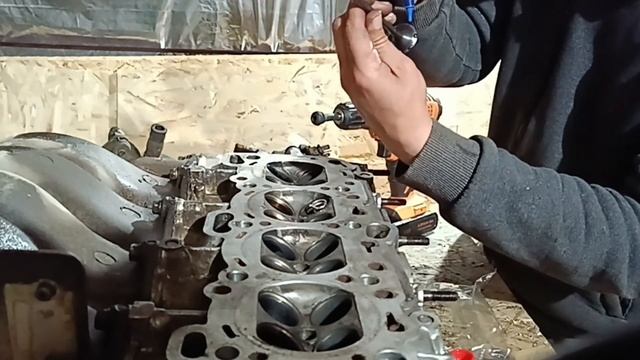 Притирка клапанов. Притирка клапанов своими руками.Притирка клапанов шуруповертом.Притирка дрелью.
