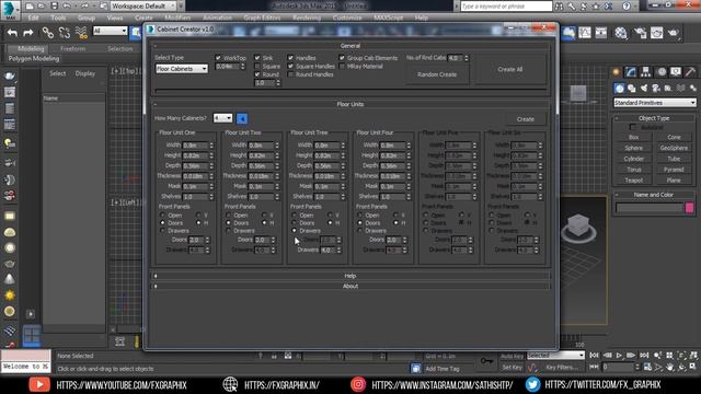 Kitchen Cabinet Creator for 3Ds Max | Updated смотреть онлайн