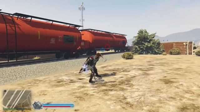 Train stoped by Thor | GTA V Thor Mod | #gta5 смотреть онлайн