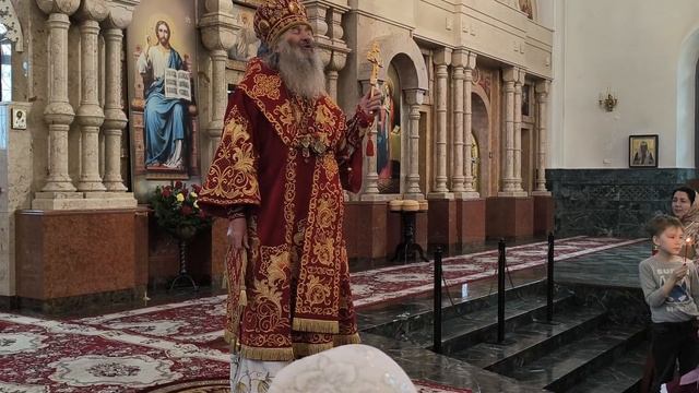 Проповедь митрополита Иоанна после Пасхальной великой вечерни в Благовещенском соборе смотреть онлайн