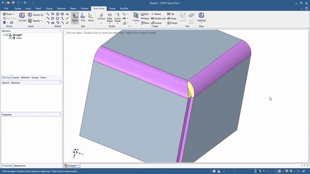 ANSYS SpaceClaim 2016 General Enhancements смотреть онлайн