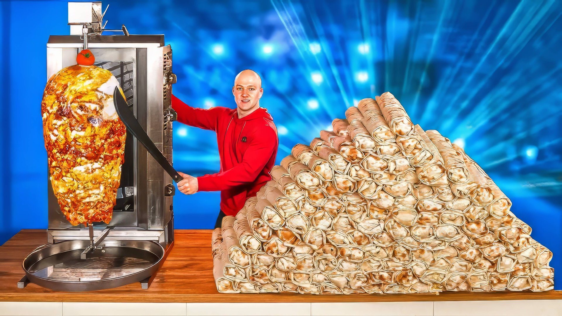 СКОЛЬКО ПОЛУЧИТСЯ ШАУРМЫ ИЗ 1 ВЕРТЕЛА С КУРИЦЕЙ ВАНЗАЙ vanzai смотреть онлайн