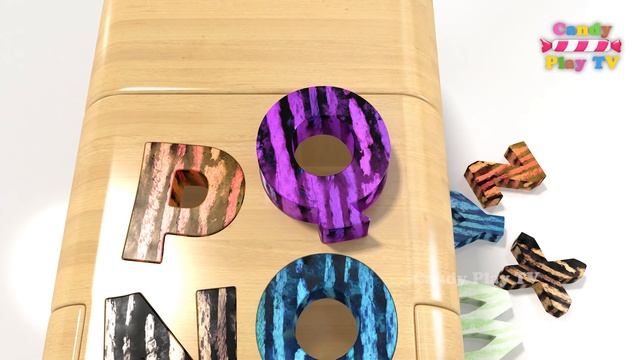 Learn Colors with 3D Watermelon Letters | 3D Wooden Truck Toys | Learn English Alphabet from A to Z смотреть онлайн