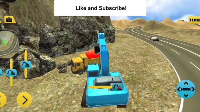 Excavator Crane Operator Rock Mining Machine Games | Android Gameplay HD смотреть онлайн