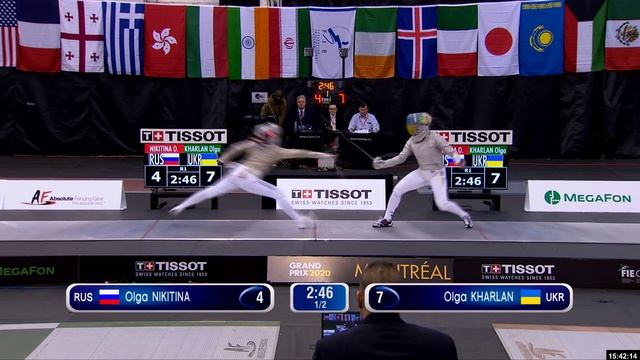 2020 152 P1 01 F S Individual Montreal CAN GP PODIUM KHARLAN UKR vs NIKITINA RUS смотреть онлайн