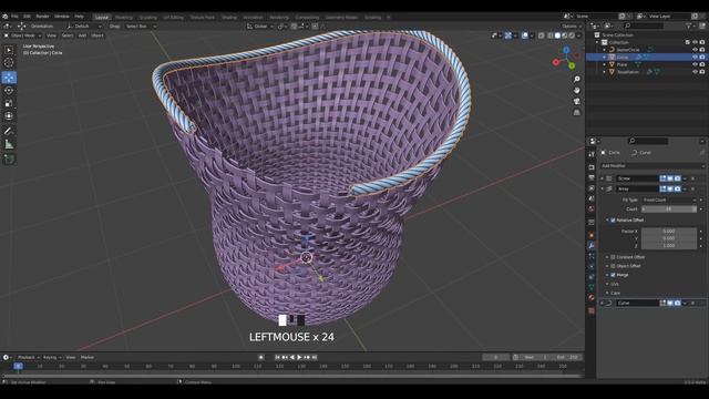 Blender Tutorial - Modeling Tips and Tricks | Tissue Modifier смотреть онлайн