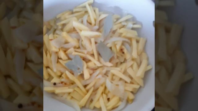 картофель жареный с луком 2
