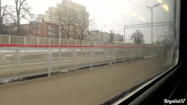 О.п. Весенняя — ст. Столбовая из окна ЭП2Д — 0021, Курское направление МЖД смотреть онлайн