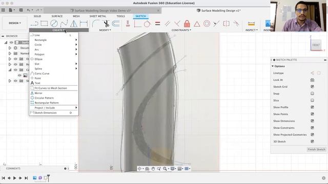 Surface Modeling | Fusion 360 смотреть онлайн